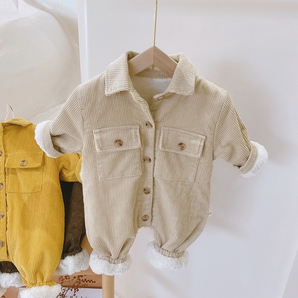 Zara Other - Baby Boy Girl Corduroy Winter Romper